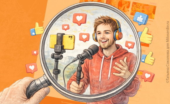 Коллаж. Блогеры и НКО