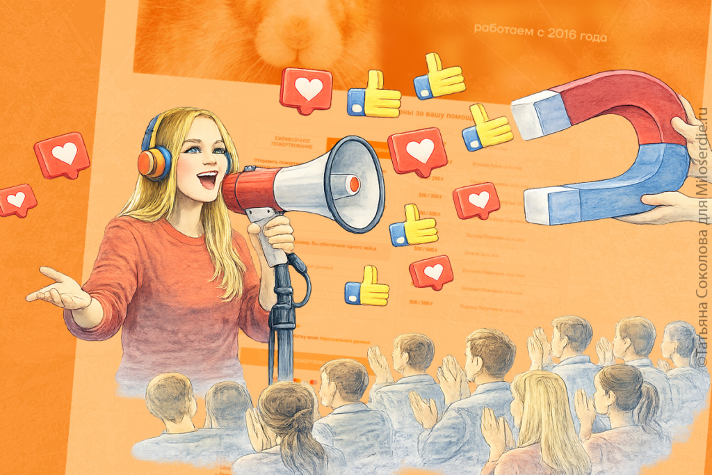 Коллаж. Блогеры и НКО