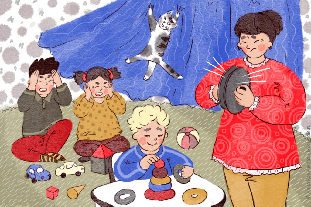 Картинка. Кохлеарная имплантация. «Кастрюльный метод»