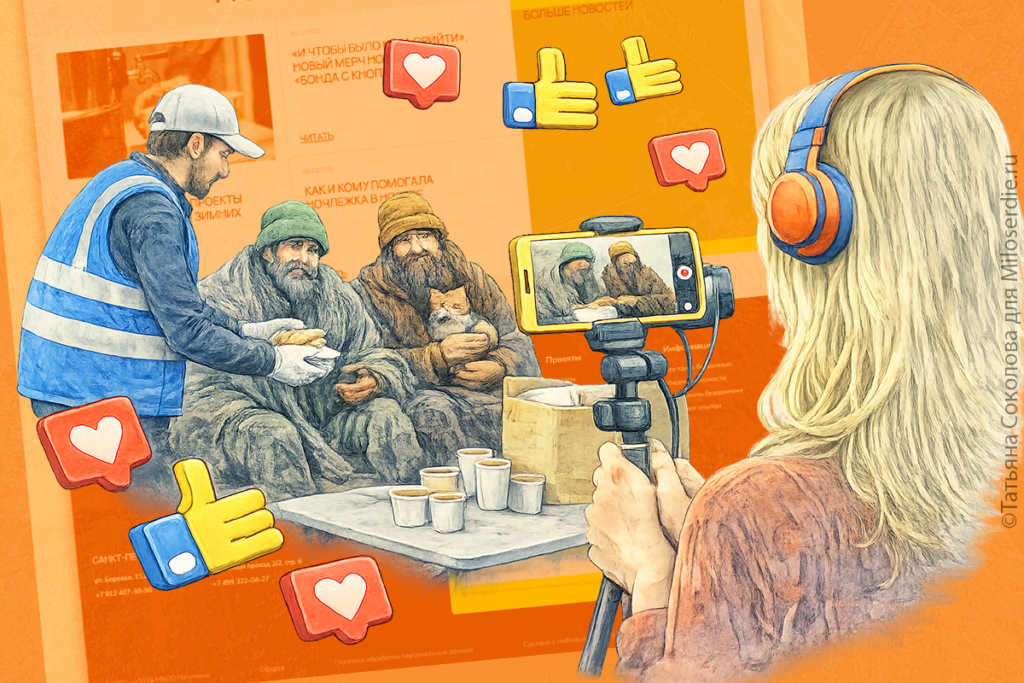 Коллаж. Блогеры и НКО