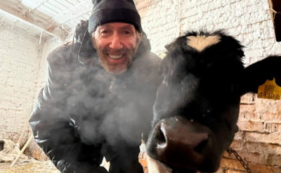 Мужчина с коровой