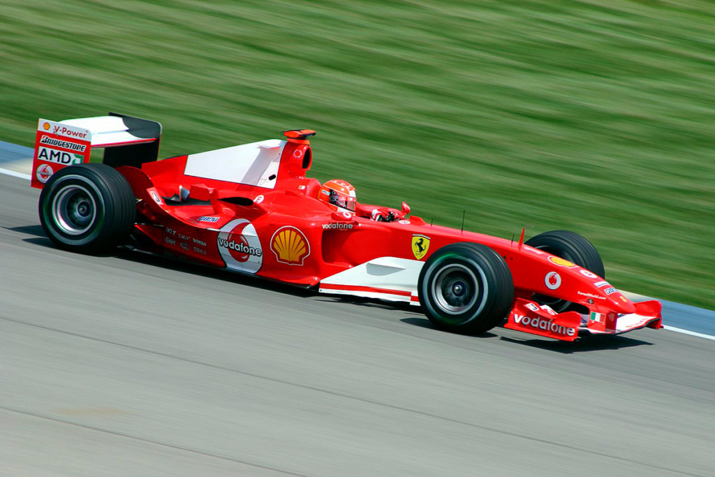 Шумахер на Гран-при США 2004 года