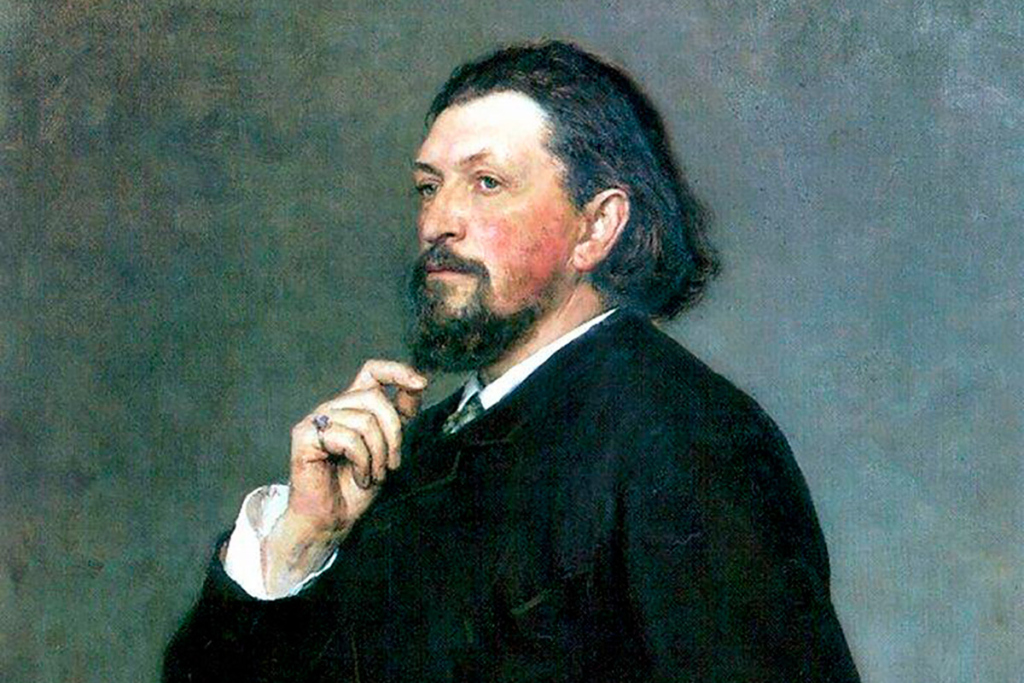 Портрет Митрофана Петровича Беляева работы Репина (1886)