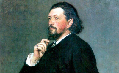 Портрет Митрофана Петровича Беляева работы Репина (1886)