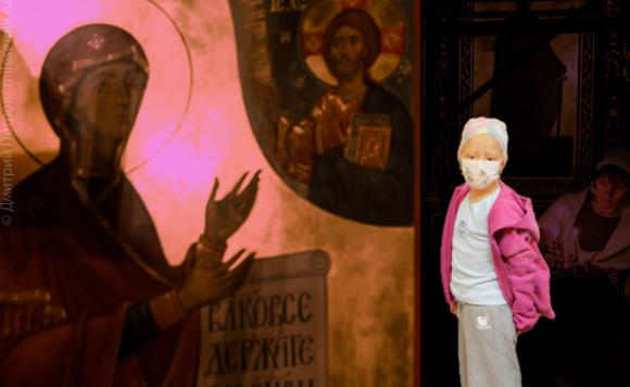 Коллаж. Молитва за онкобольного