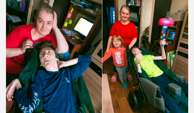 Семья с мальчиком с ДЦП 