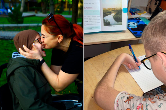 Мальчик с ДЦП 