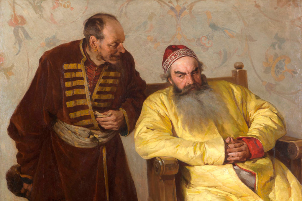 Картина. К боярину с наветом