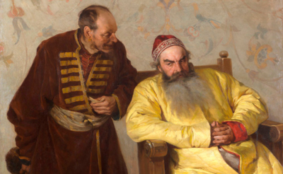 Картина. К боярину с наветом