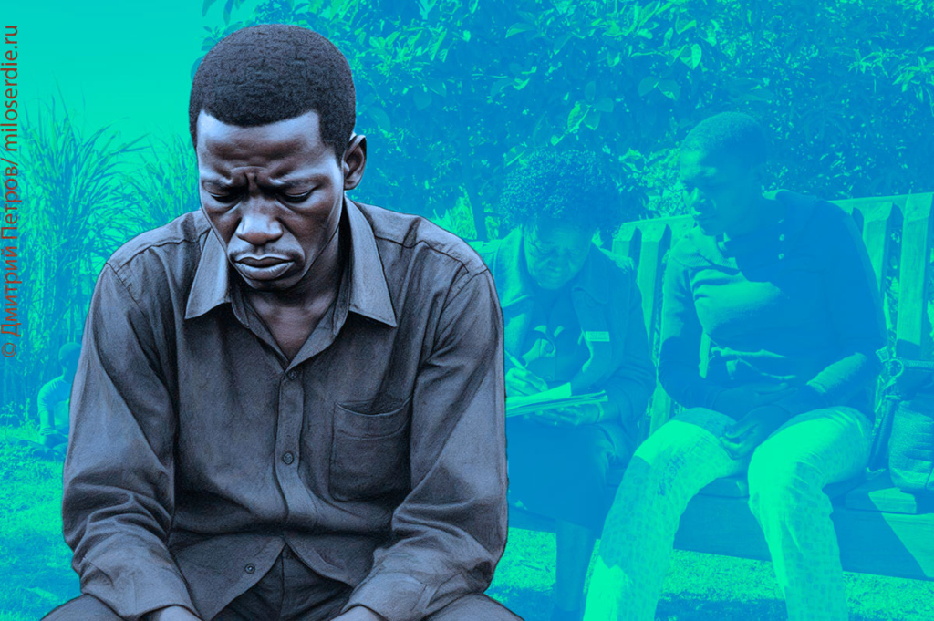 Коллаж. Депрессия в разных странах