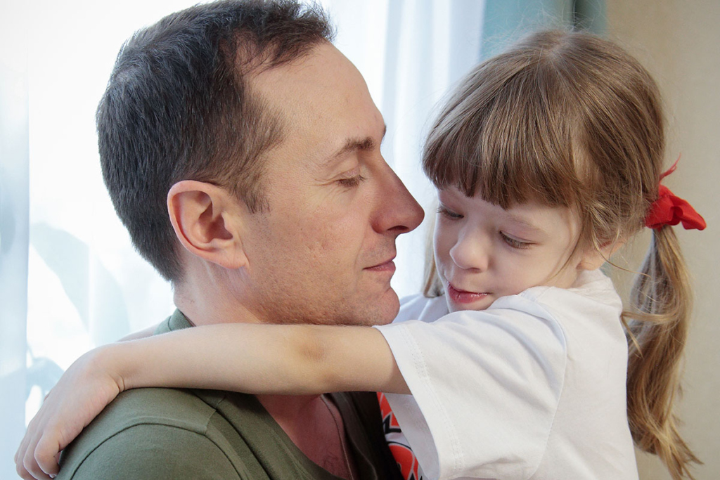Папа с дочкой 