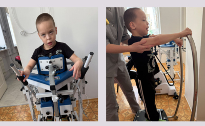 Мальчик на реабилитации