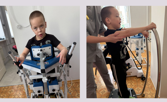 Мальчик на реабилитации