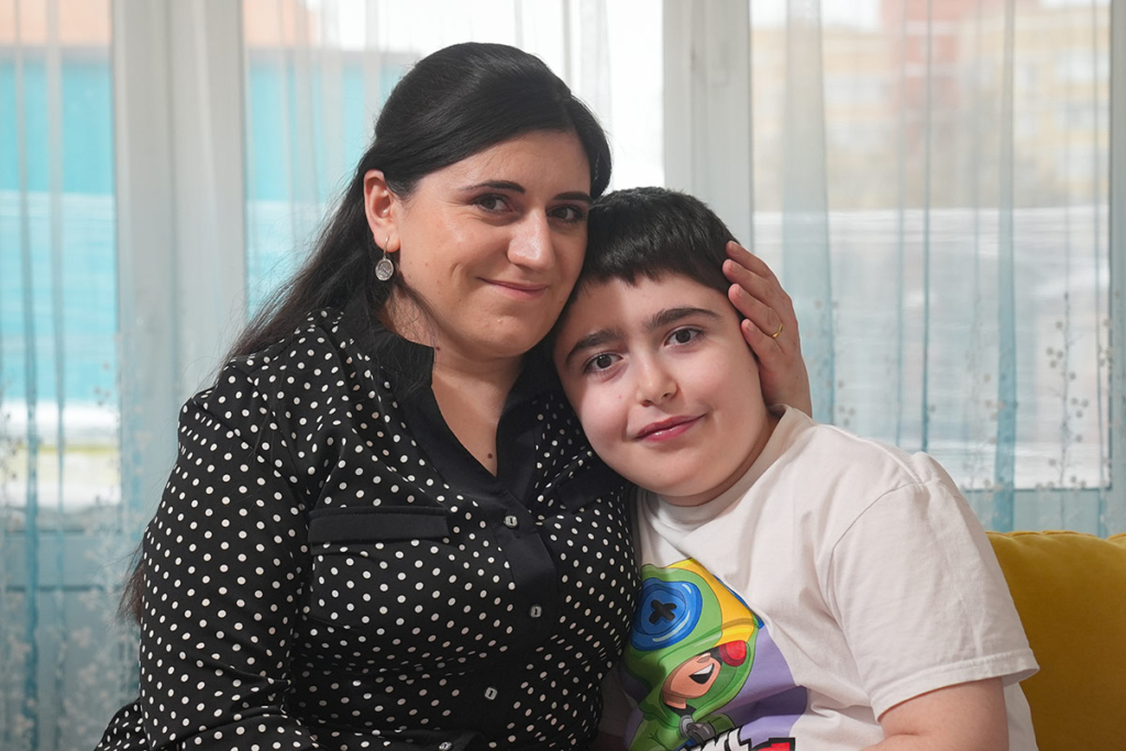 Портрет мальчика с мамой 