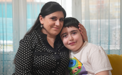 Портрет мальчика с мамой