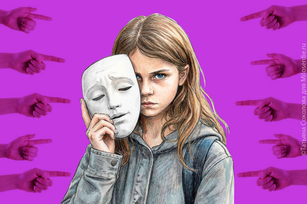 Коллаж. Буллинг в школе