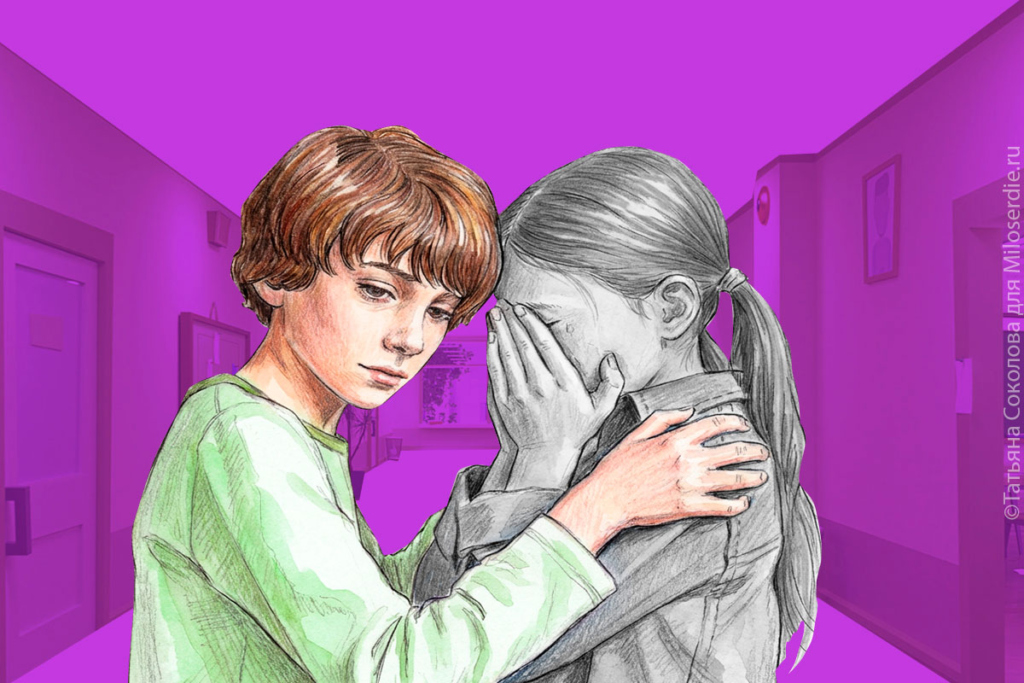 Коллаж. Буллинг в школе