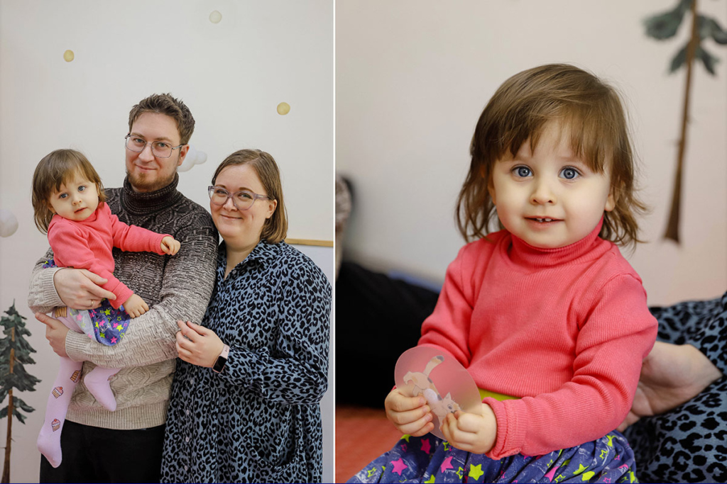 Портрет девочки и ее семьи