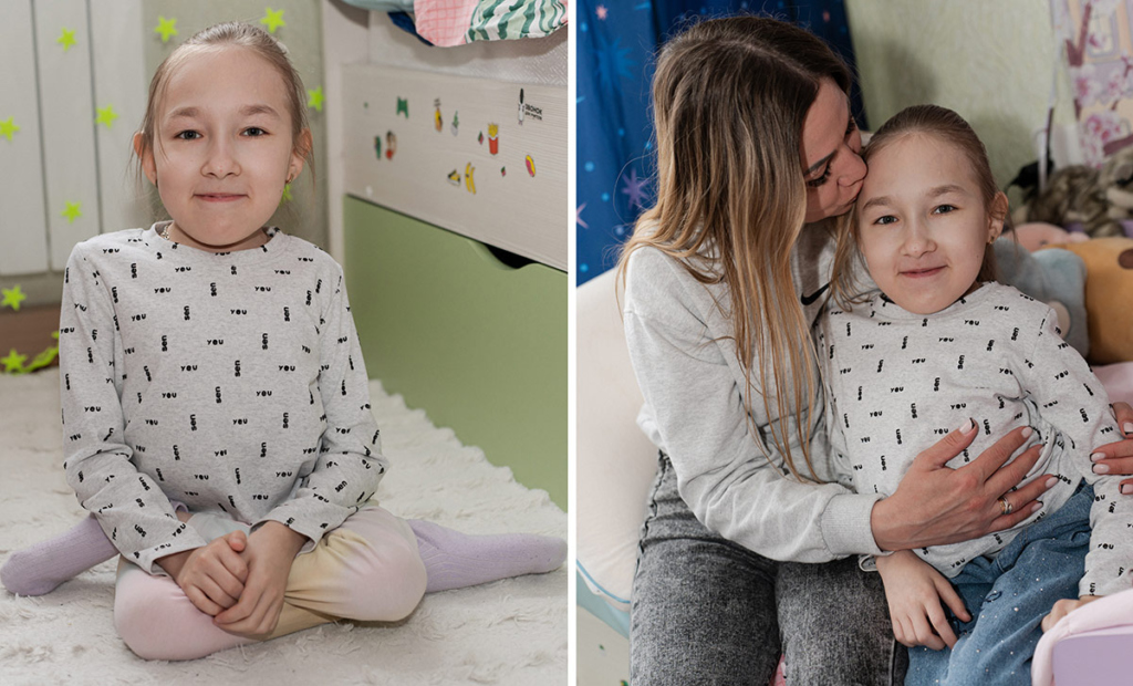 Портрет девочки. Девочка с мамой 