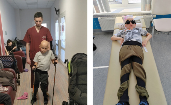 Мальчик на реабилитации