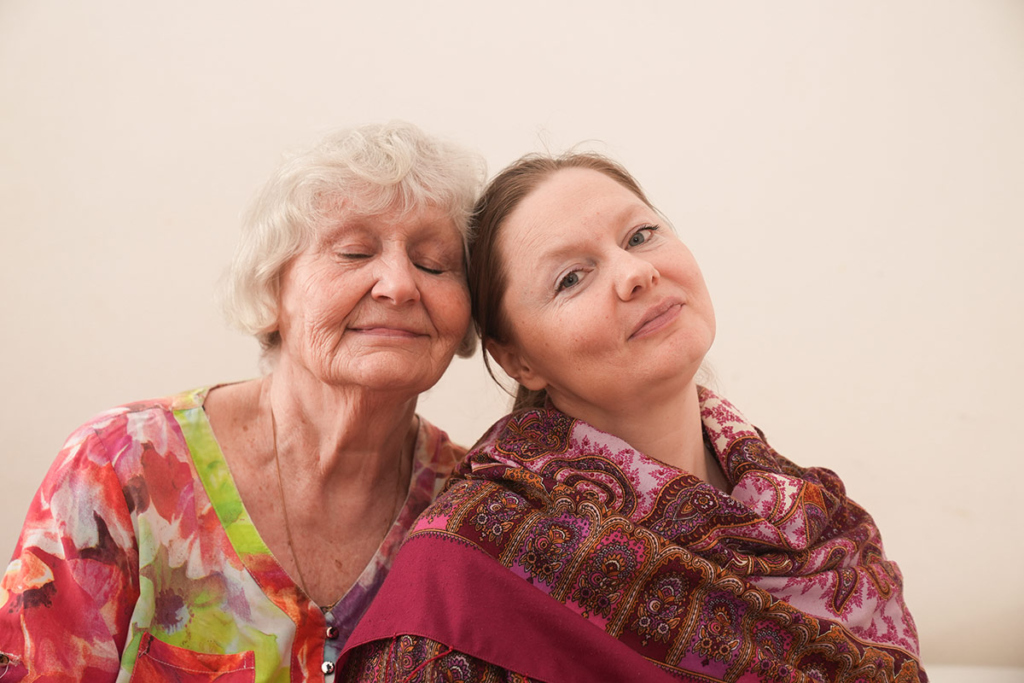 Портрет мамы с дочкой 