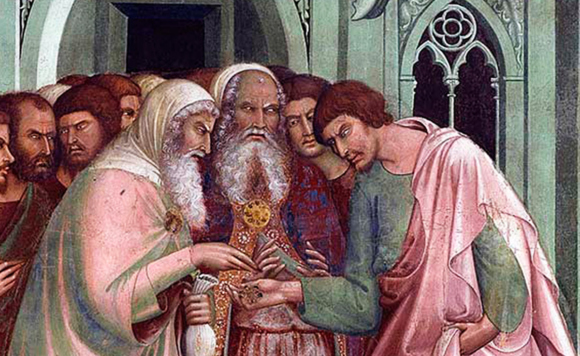 Предательство Иуды (фрагмент фрески)