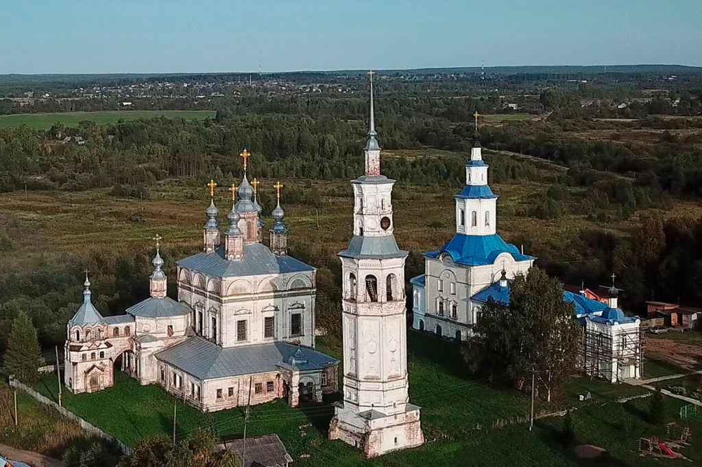 Ансамбль Воскресенского собора в Лальске. Современный вид
