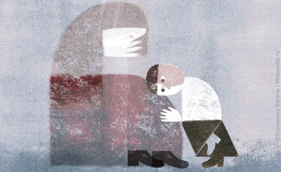 Рисунок. Когда маме больше не позвонишь