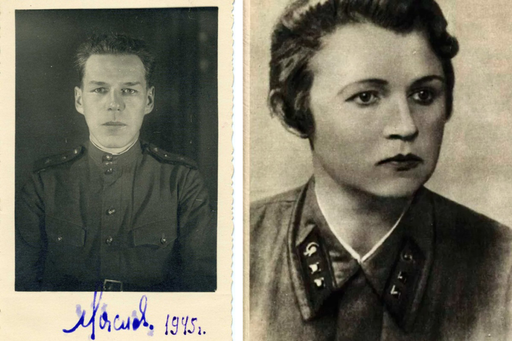 Слева – Борис Алексеевич Маслов. Справа – Раиса Ивановна Абакумова