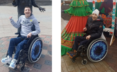 Юноша на инвалидной коляске