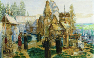 А.М. Васнецов. «Троице-Сергиева лавра»,1908–1913. Севастопольский художественный музей им. М.П. Крошицкого