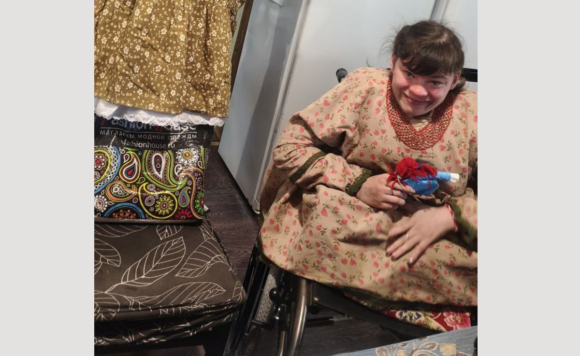 Девушка на коляске