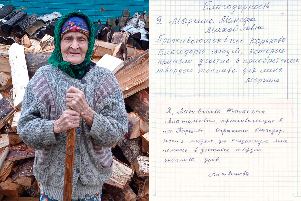 Подопечная бабушка БФ «Операция “Бабушка”» и благодарственные письма в фонд