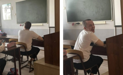 юноша на занятиях в колледже